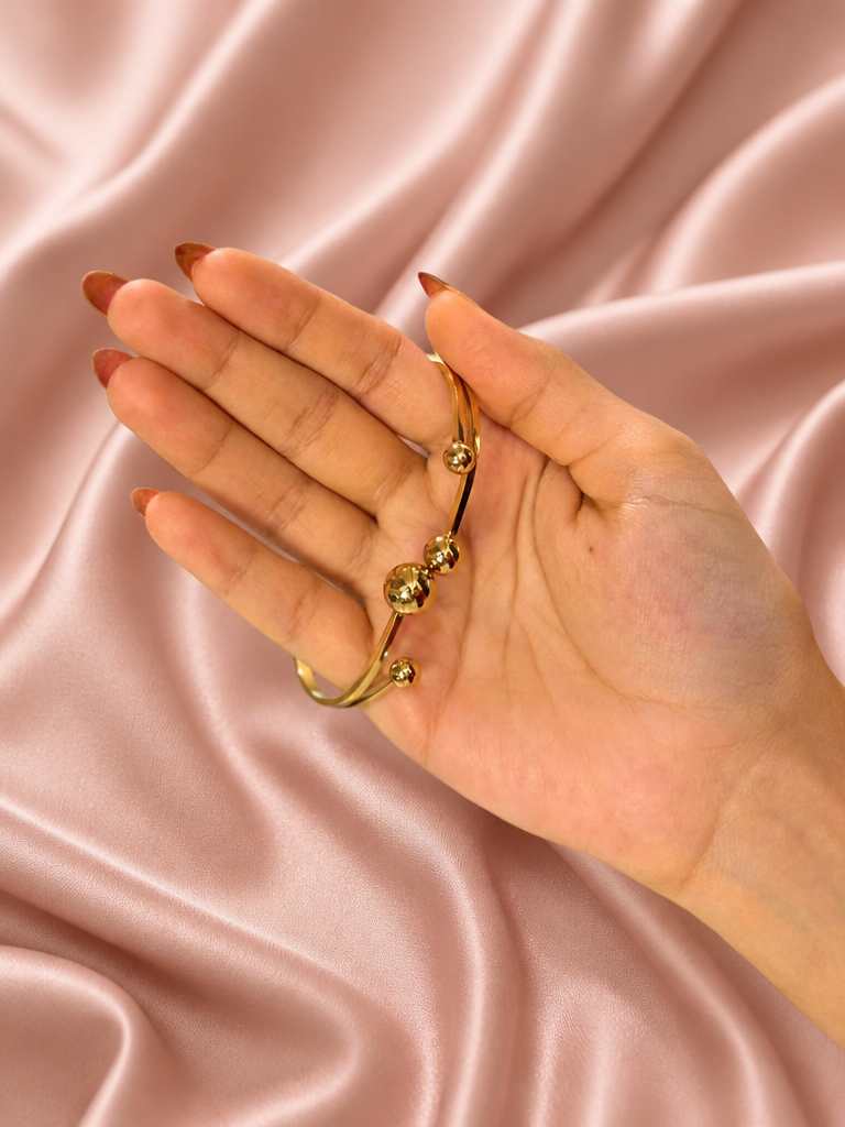 The Golden Balls Cuff Bracelet