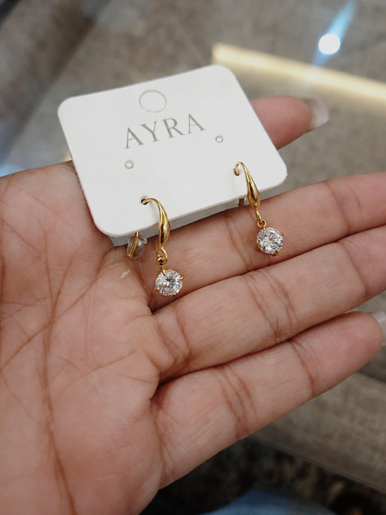 The Solitaire Hook Earrings