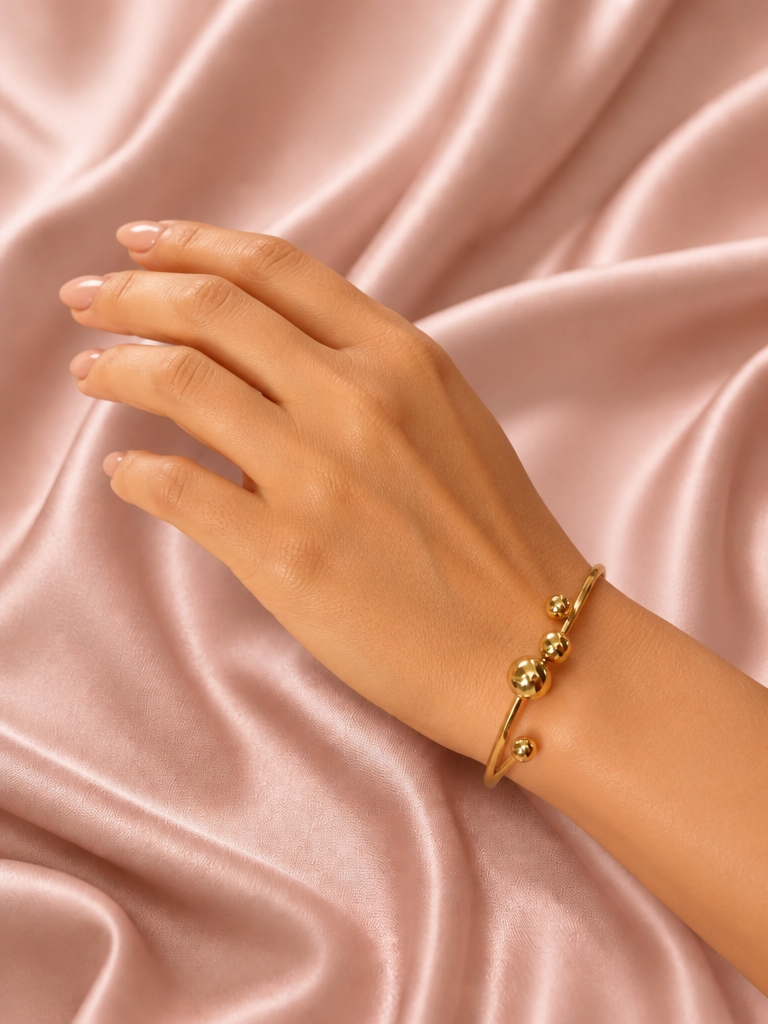 The Golden Balls Cuff Bracelet
