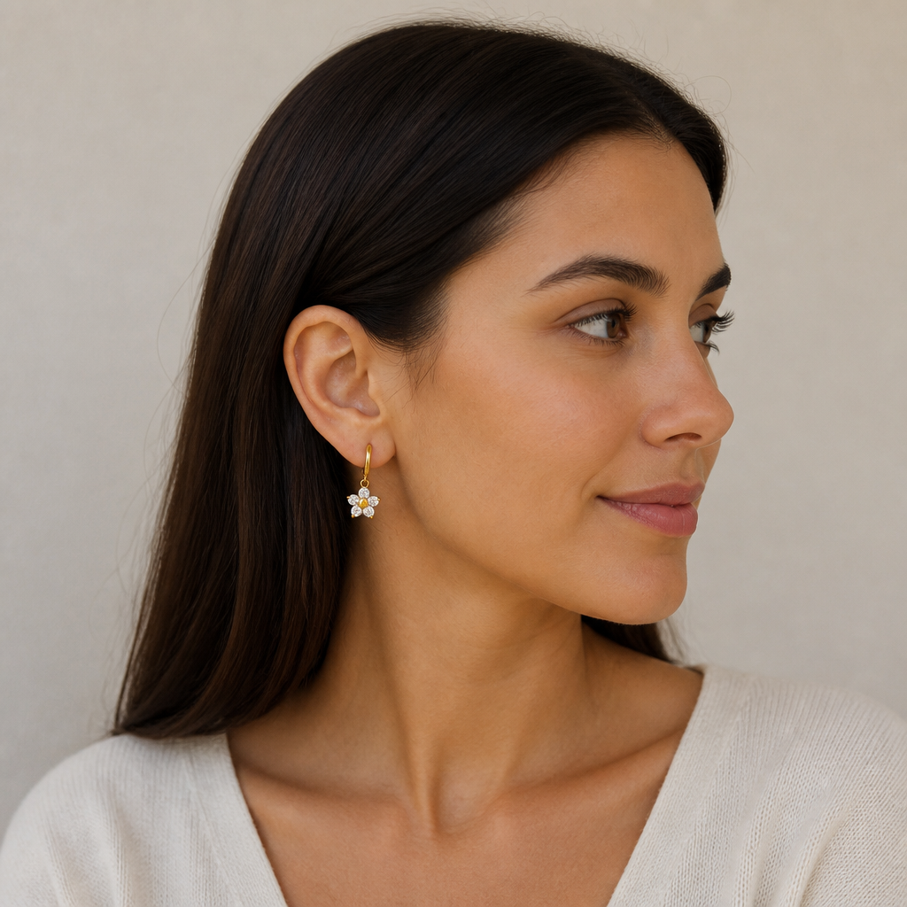 The Flower Drop Earrings