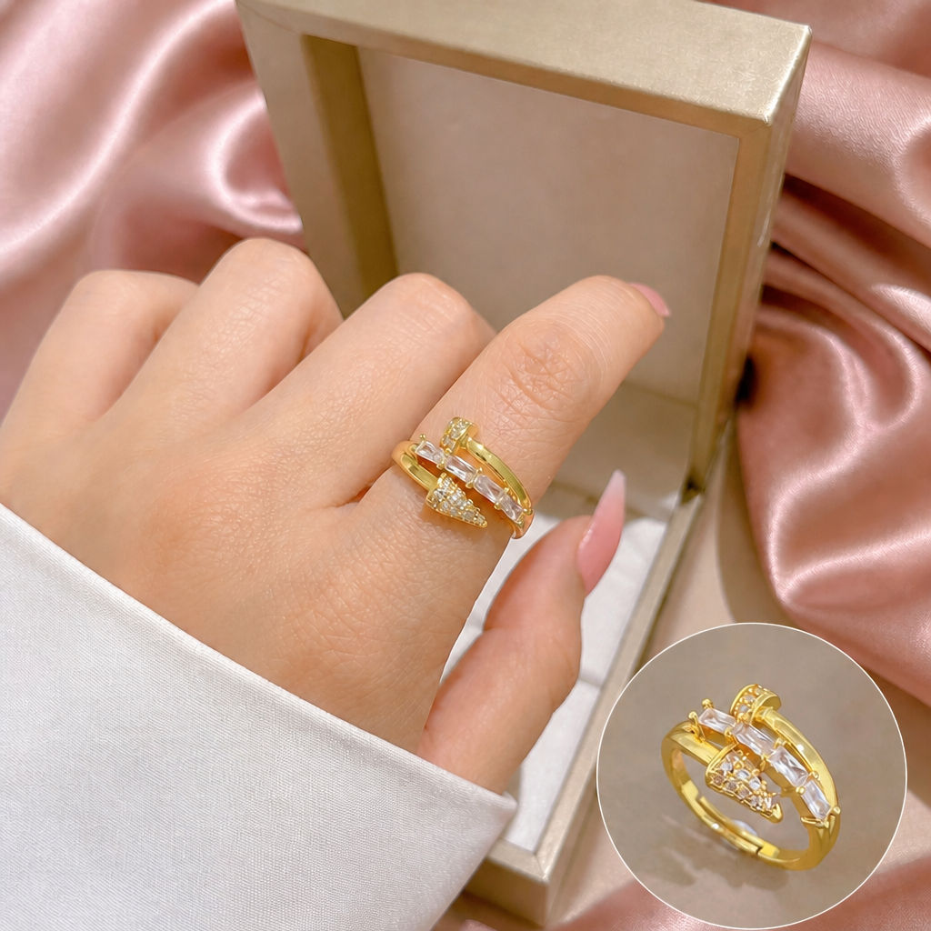 The Leaf Light Adjustable Ring