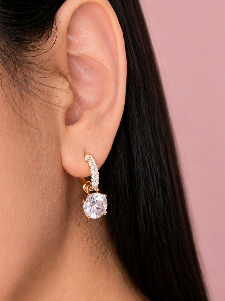 The Crystal Drop Hoop