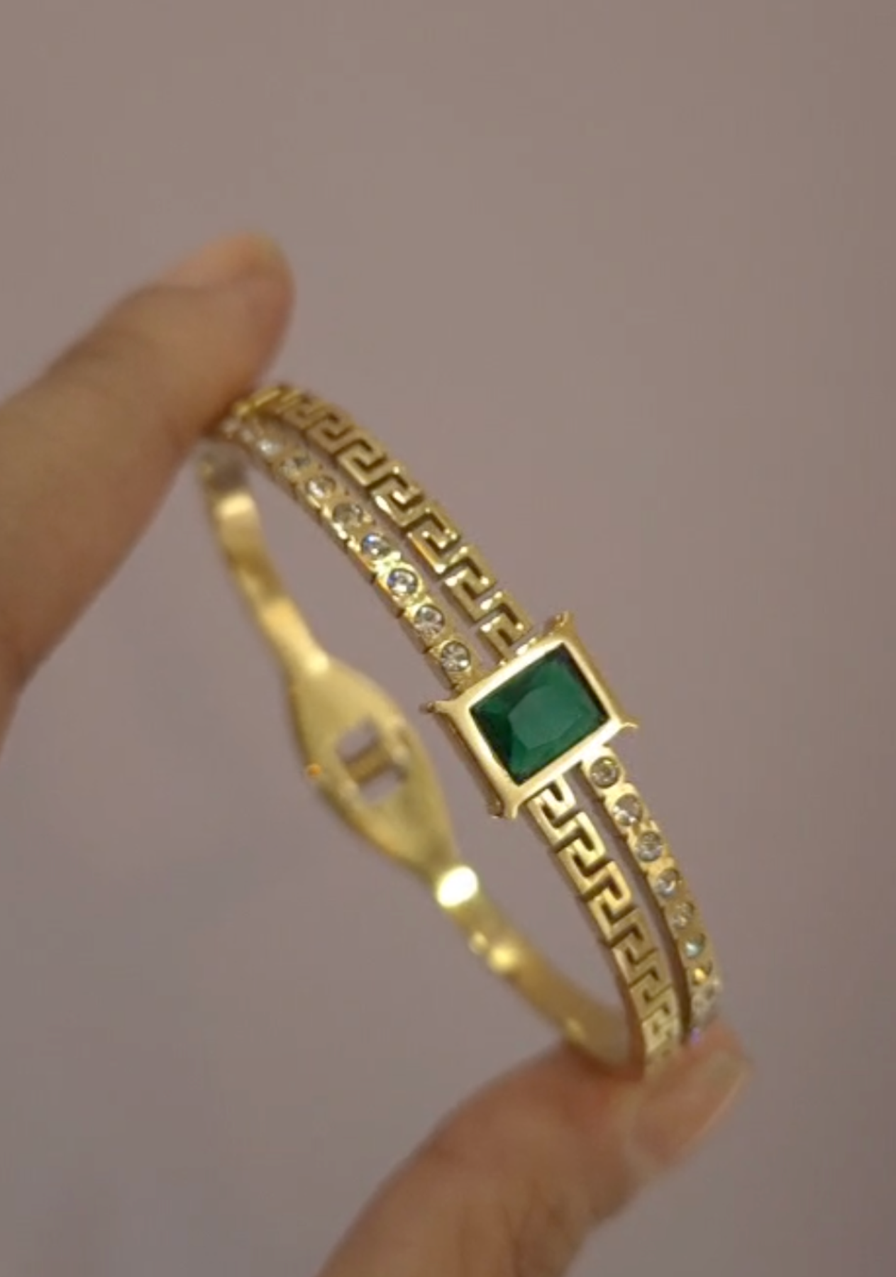The Emerald Aura Bangle