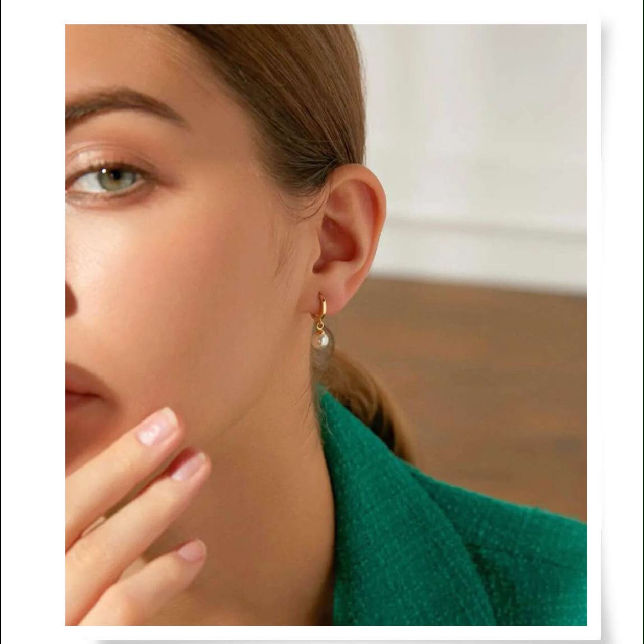Luna Pearl Hoops