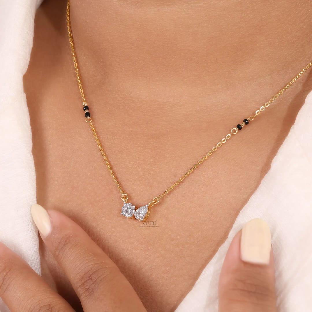 Duo Heart Mangalsutra Necklace