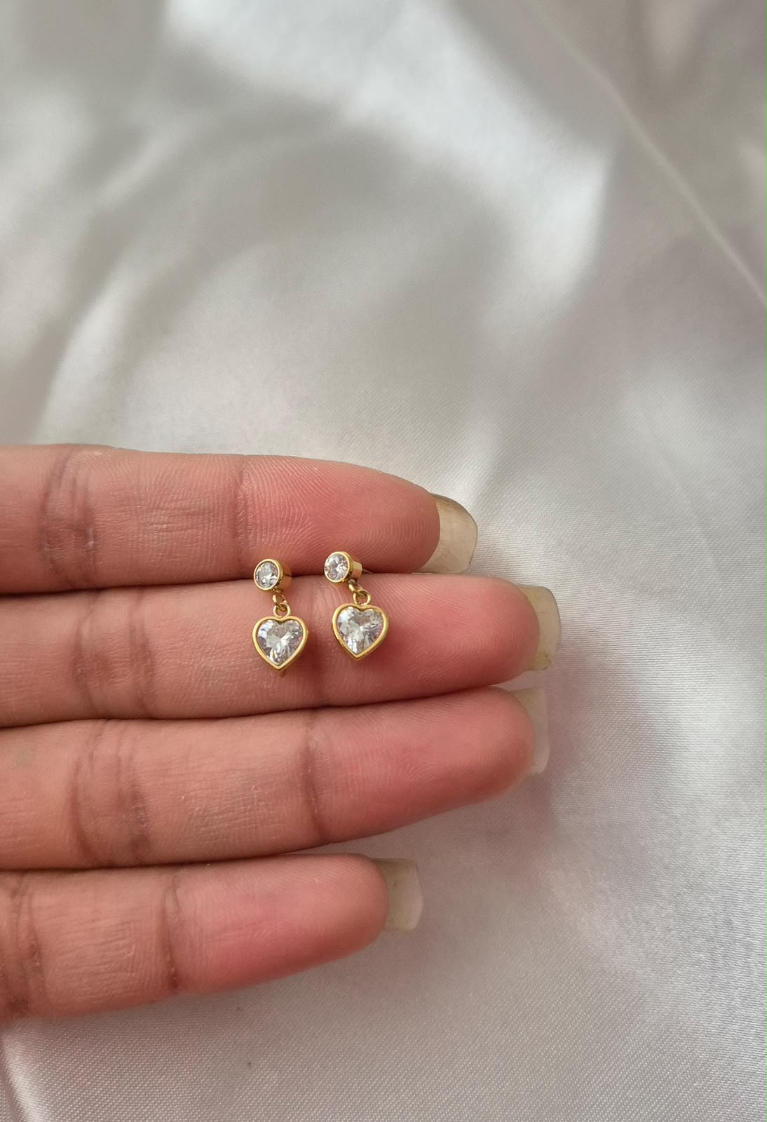 The Heart Drop Earrings